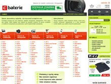 Tablet Screenshot of c-baterie.cz
